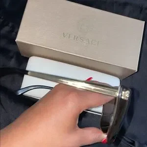 Versace Women\'s Sunglasses with Gold Frame and Pink Lenses Iconic January Jones Versace | Accessories | Versace Medusa Icon January Jones  main image 4